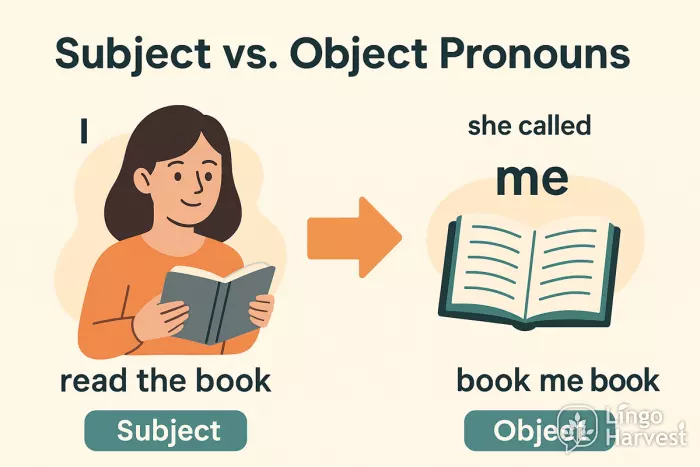subject vs object pronouns