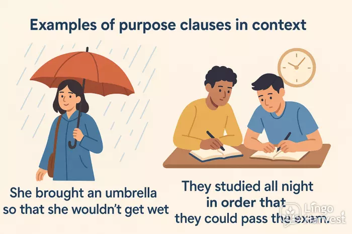 purpose clauses umbrella studying exam