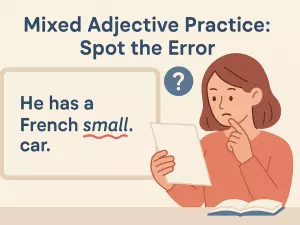 Mixed Adjective Practice: Spot the Error