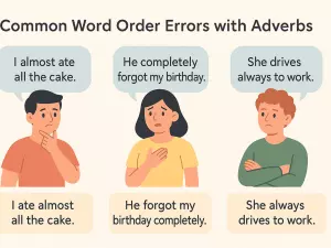 Common Word Order Errors with Adverbs (Intermediate+)