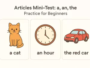 Articles Mini-Test: a, an, the Practice for Beginners
