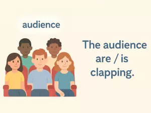 Advanced Collective Noun Agreement: audience are / audience is