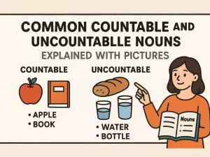 Common Countable and Uncountable Nouns Explained with Pictures