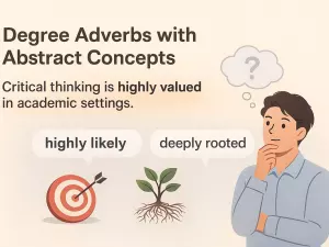 Degree Adverbs with Abstract Concepts (highly likely, deeply rooted)