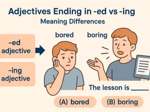 Adjectives Ending in -ed vs -ing: Meaning Differences