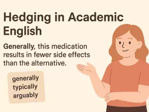 Hedging in Academic English: generally, typically, arguably