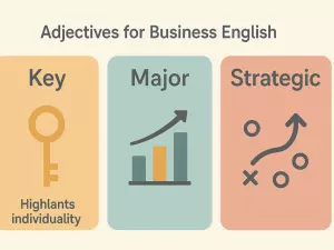 Adjectives for Business English: key, major, strategic