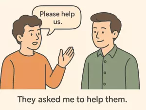 Reporting Requests: tell sb to / ask sb to