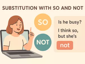 Substitution with SO and NOT in Modern English