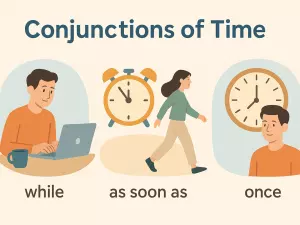 Conjunctions of Time (B1–B2): while, as soon as, once