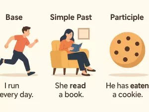 Verb Forms in English: Base, Simple, Participle