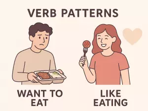 Verb Patterns: Want to Eat or Like Eating?