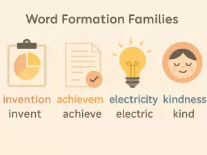 Word Formation Families: -tion / -ment / -ity / -ness