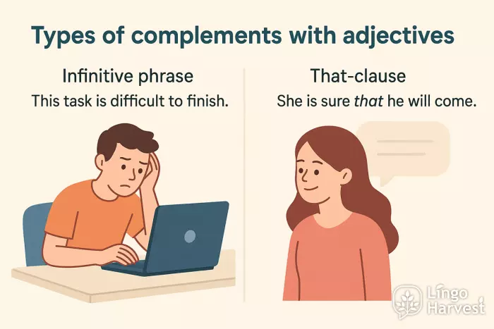 adjective complements infinitive that-clause