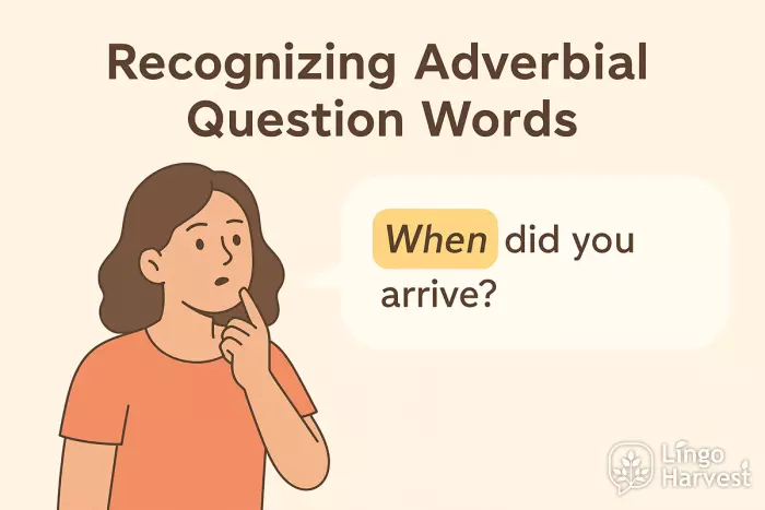 adverbial question words when