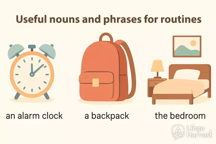 alarm clock backpack bedroom