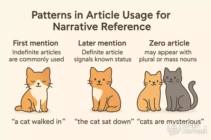 article patterns narrative cats