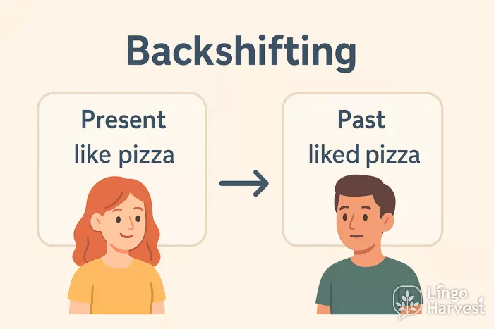 backshifting present to past