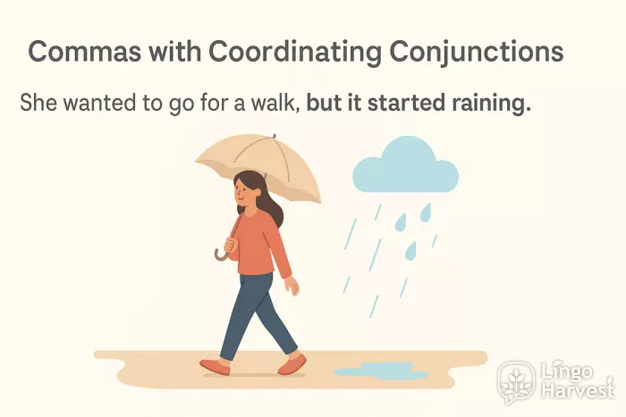comma before but conjunction
