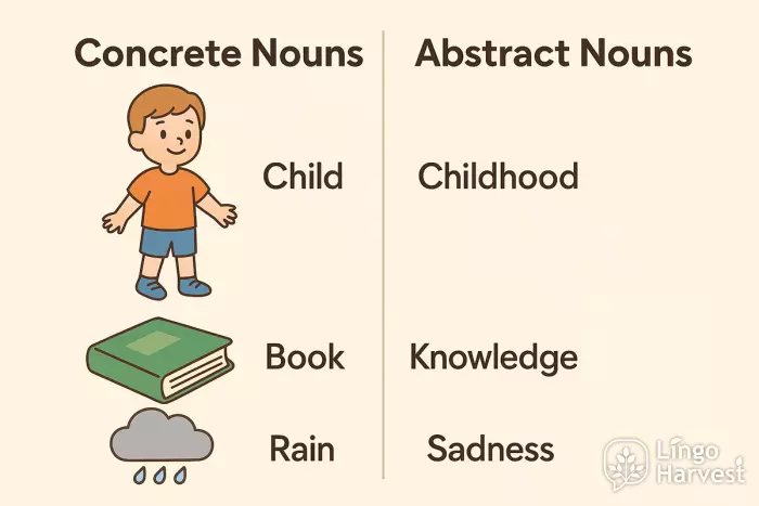 concrete vs abstract nouns