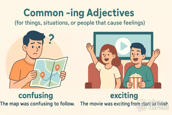 confusing and exciting adjective examples