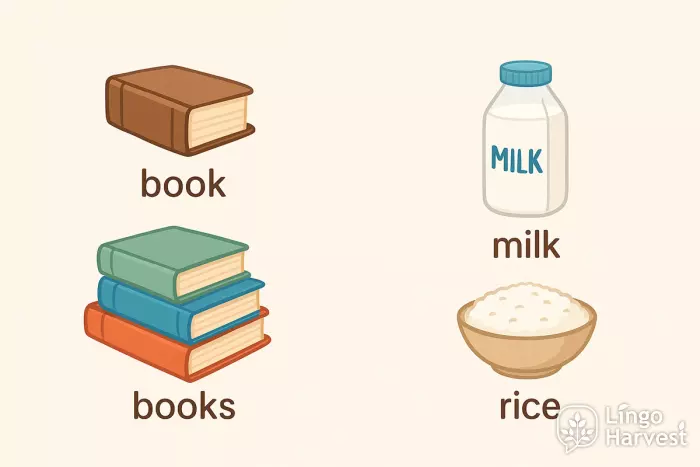 countable uncountable book milk rice