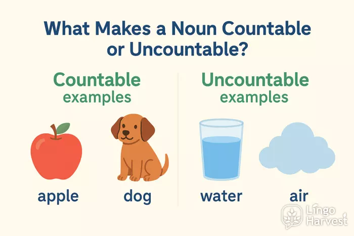 countable vs uncountable nouns