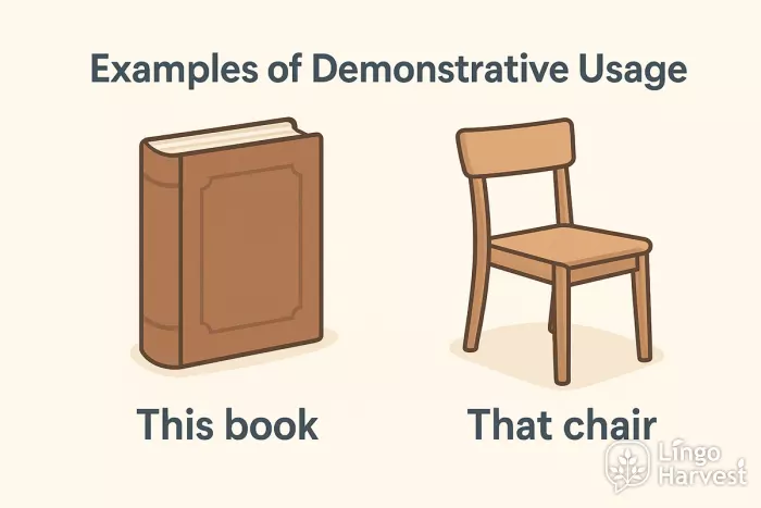 demonstratives this book that chair