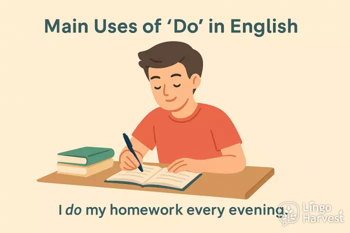 do verb homework example