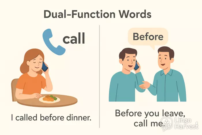 dual function words call before