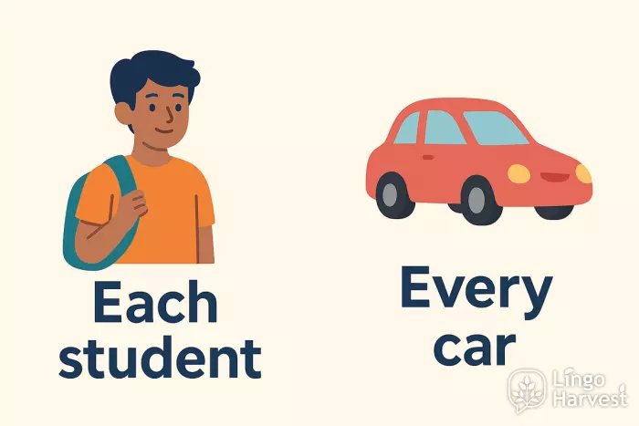 each every singular nouns
