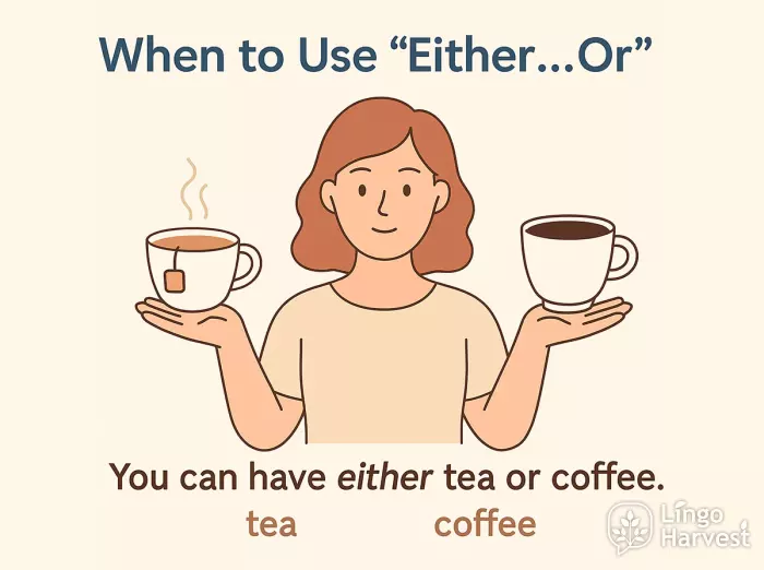 either or tea coffee choice