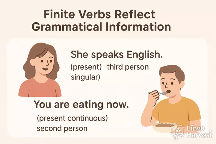 finite verbs grammatical info