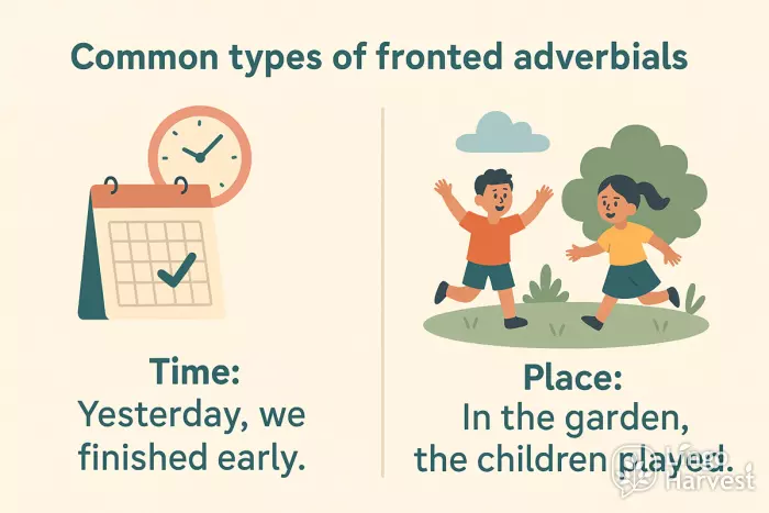 fronted adverbials time place examples