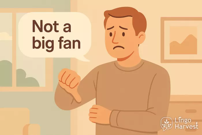 gentle disagreement scene - not a big fan