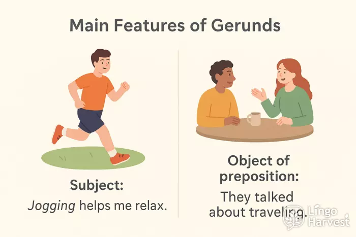 gerunds subject object preposition