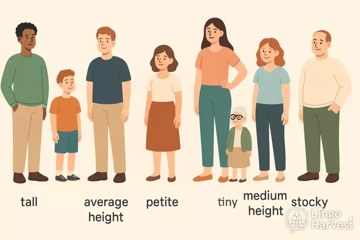 height adjectives people