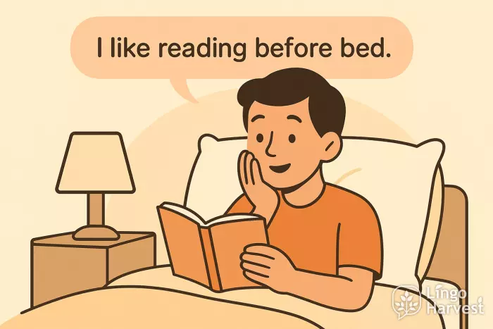 i like reading before bed - common patterns