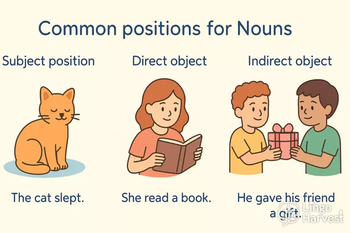 noun positions subject direct indirect
