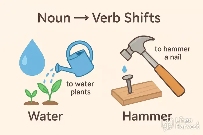 noun verb shifts water hammer