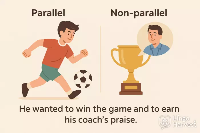 parallel vs non-parallel structure