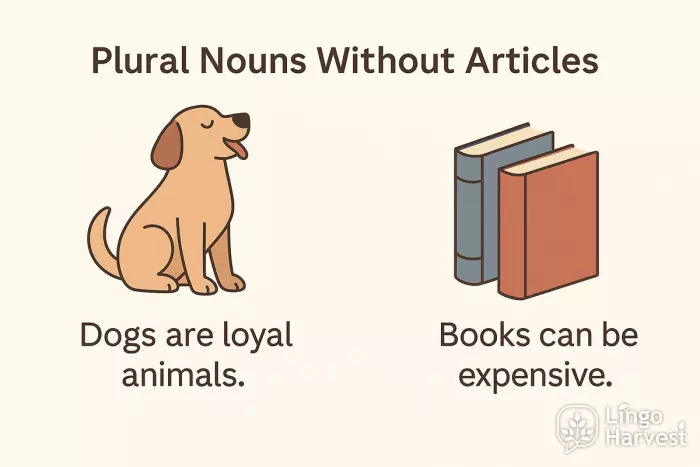 plural nouns no articles