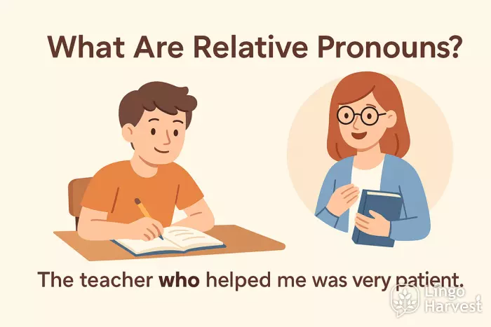 relative pronoun who example