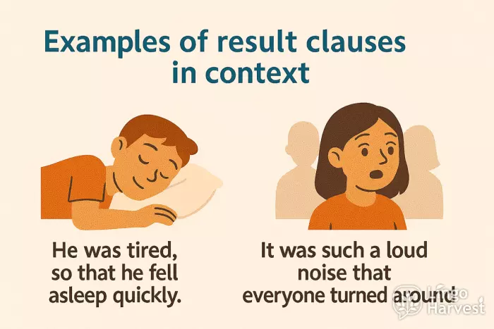 result clauses so that such that