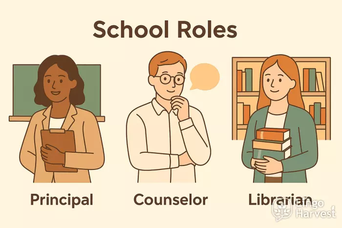 school roles principal counselor librarian