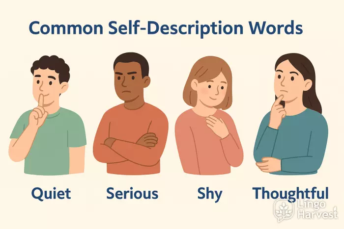 self description quiet shy thoughtful