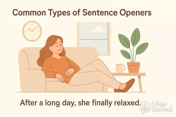 sentence openers comma example