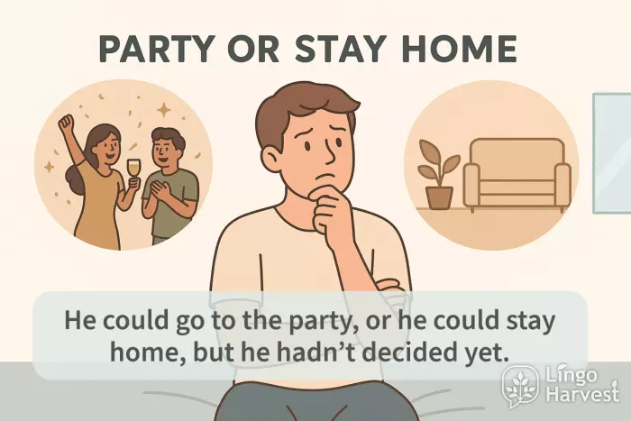 sentence stacking party choice