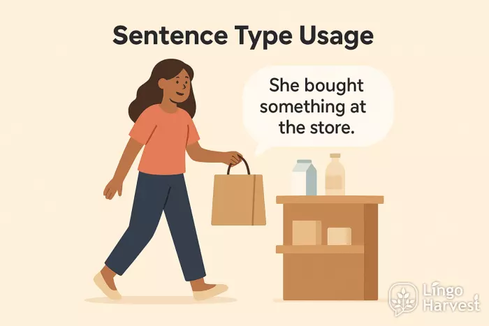 sentence type usage example