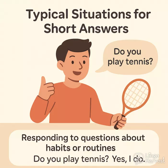 short answers habits routines